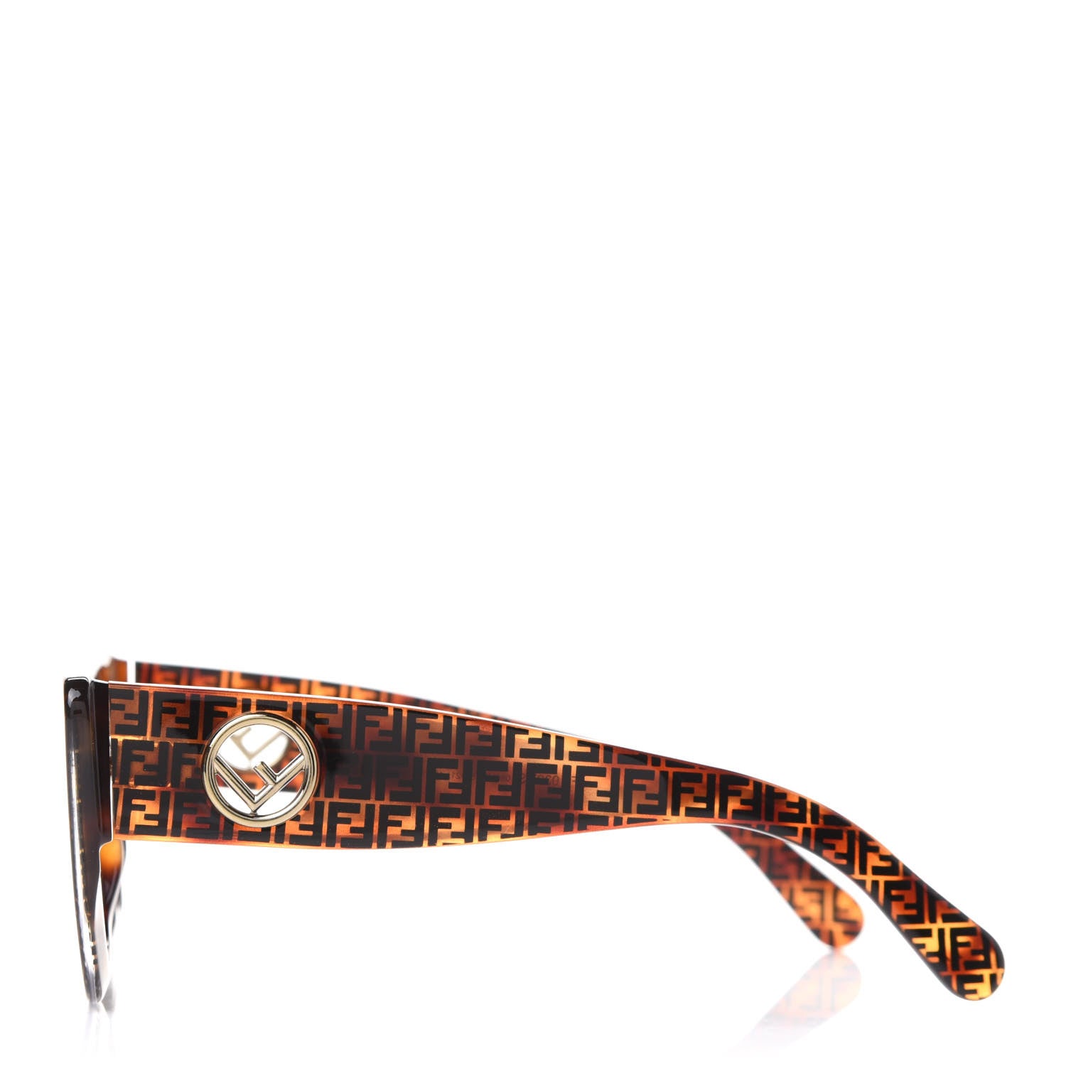 Fendi Acetate F is Fendi FF Cat Eye Sunglasses FF 0360/S Havana 3 of 7