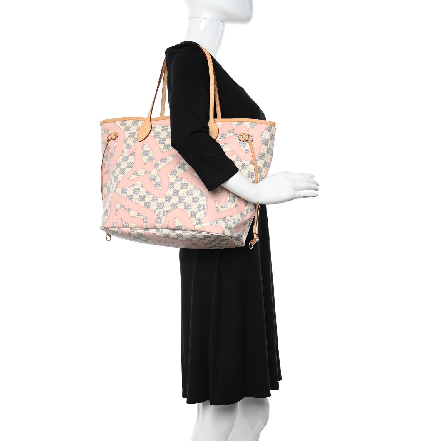 Louis Vuitton Damier Azur Tahitienne Neverfull MM 2 of 10