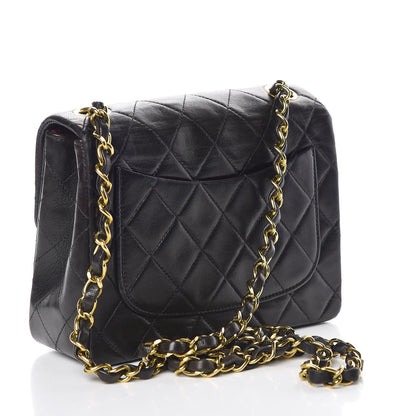Chanel Lambskin Quilted Mini Square Flap Black 3 of 10