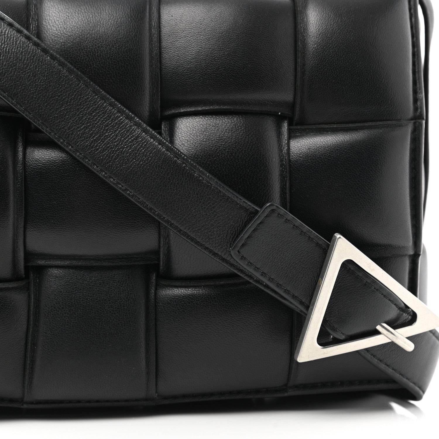 Bottega Veneta Nappa Maxi Intreccio Padded Cassette Crossbody Bag Black 7 of 9