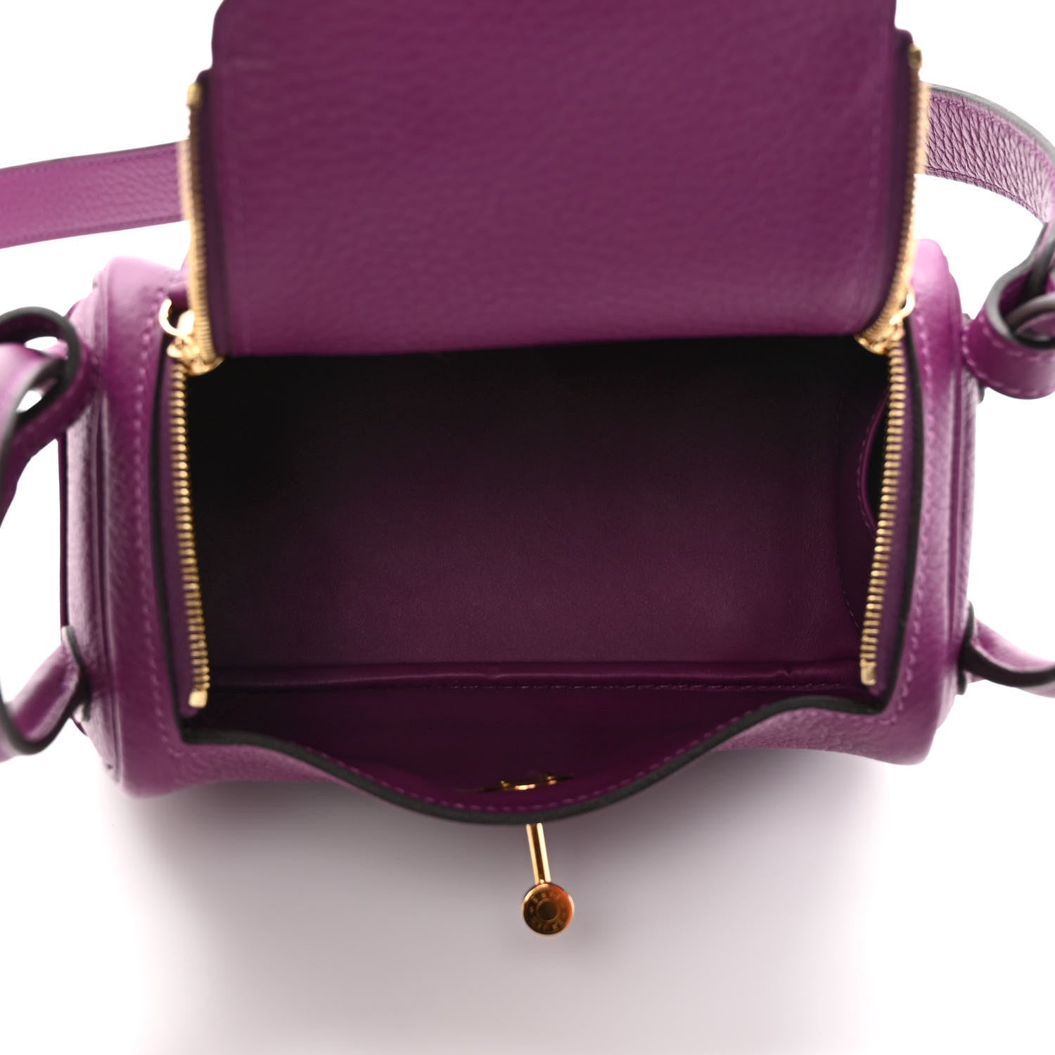 Hermes Taurillon Clemence Mini Lindy 20 Anemone 5 of 8