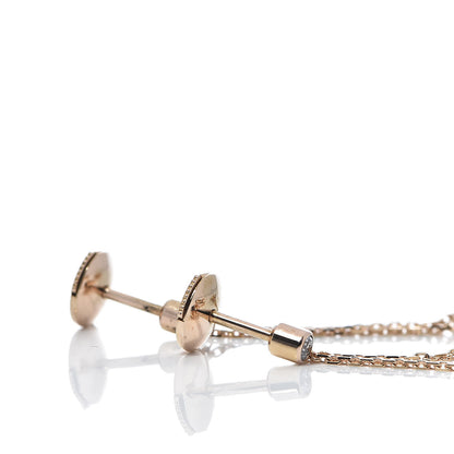 Cartier 18K Pink Yellow White Gold Diamond Small Trinity Drop Earrings 3 of 4