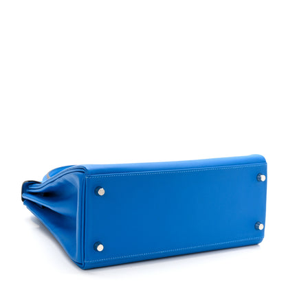 Hermes Evercolor Kelly Retourne 28 Bleu Hydra 4 of 13
