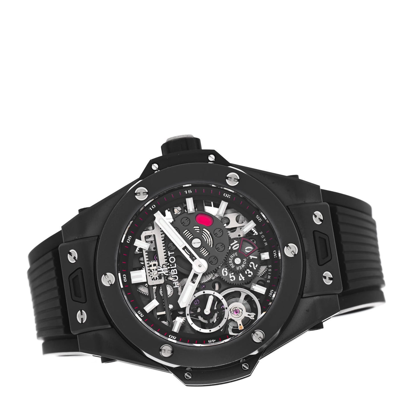 Ceramic Rubber 45mm Big Bang Meca-10 Black Magic Manual Winding Watch 414.CI.1123.RX