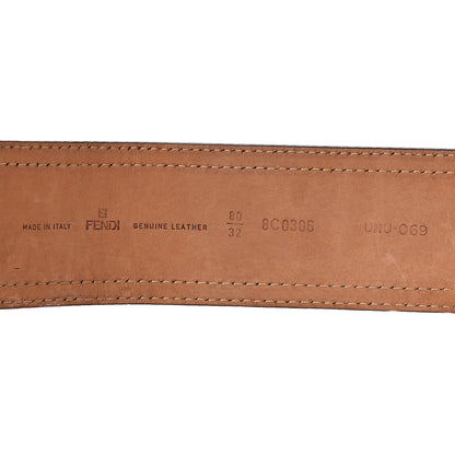 Fendi Patent Wide B Belt 80/32 Black 5 of 7
