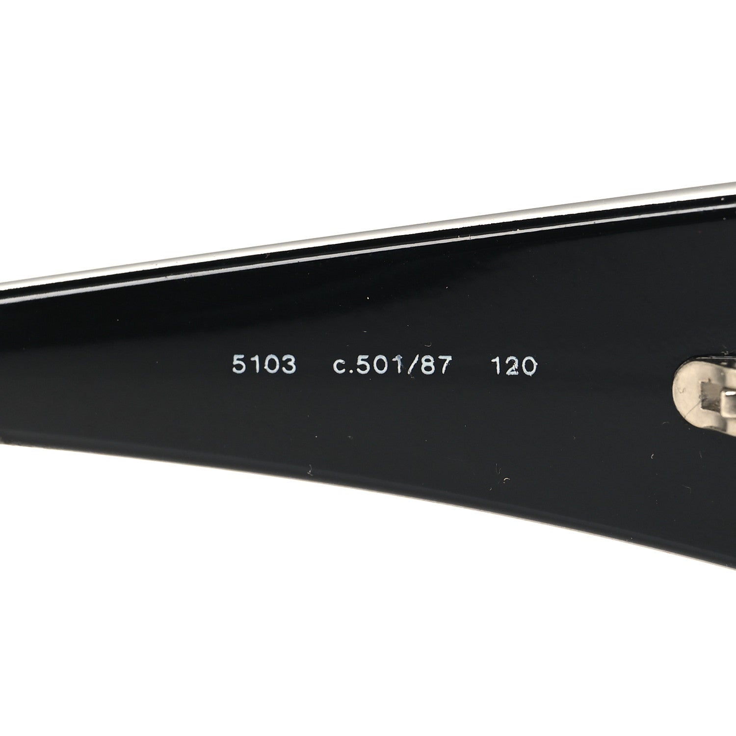Chanel Acetate Shield 5103 Sunglasses Black 6 of 7