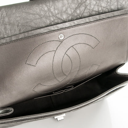 Chanel Metallic Aged Calfskin Quilted 2.55 Reissue 227 Flap Silver 5 of 7
