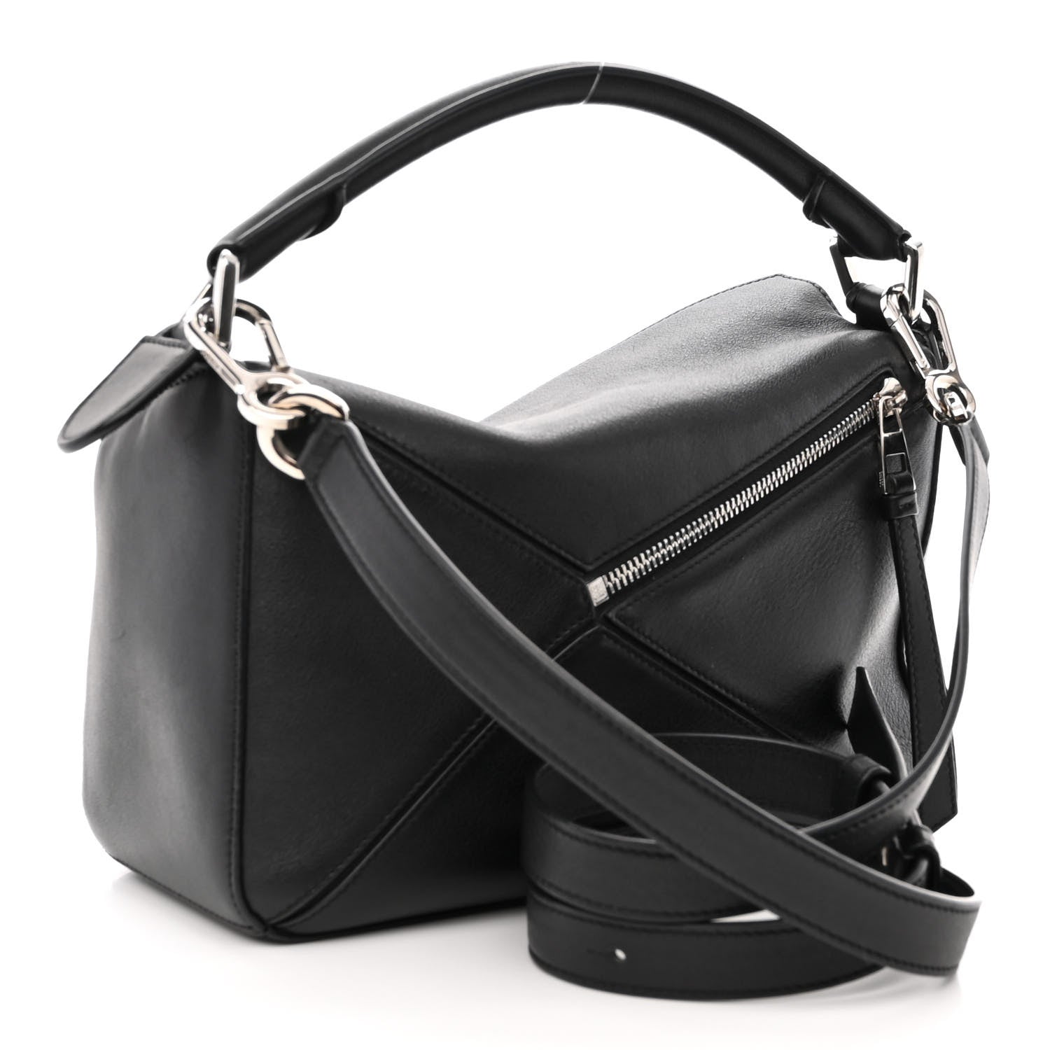 Loewe Calfskin Small Puzzle Bag Black 3 of 10