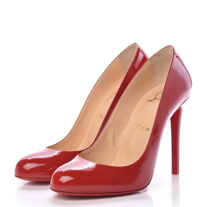 Christian Louboutin Patent Fifille 100 Pumps 39 Flamenco 3 of 9