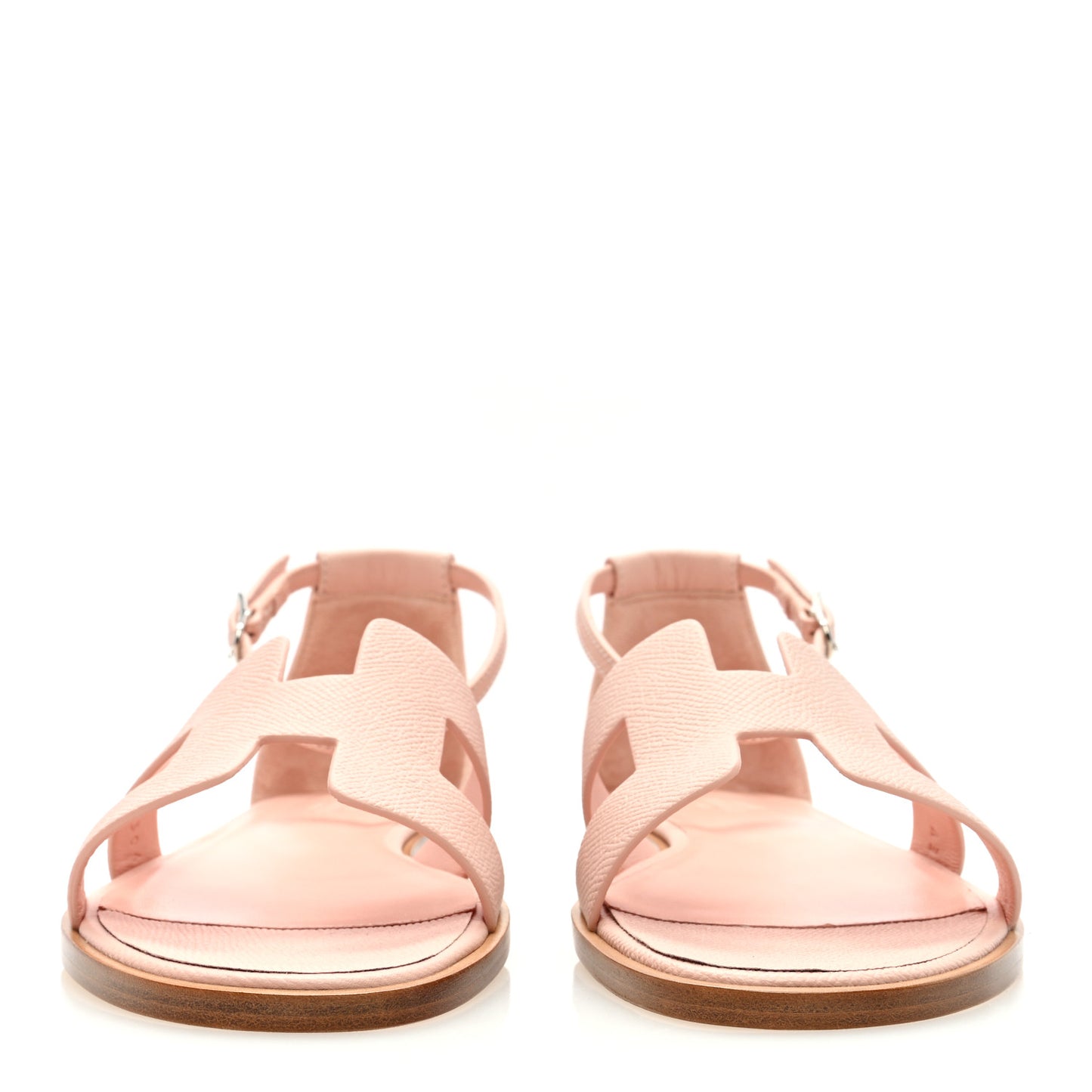 Epsom Santorini Sandals 39.5 Rose Porcelaine