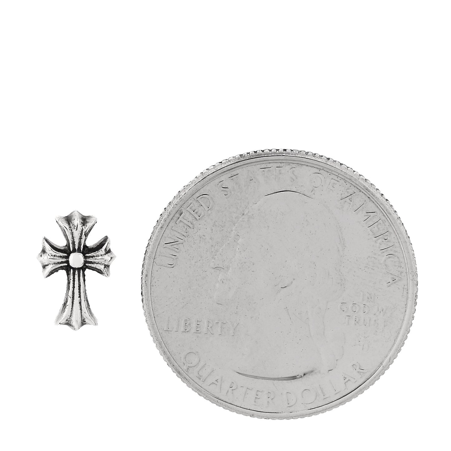 Sterling Silver Cross Single Earring