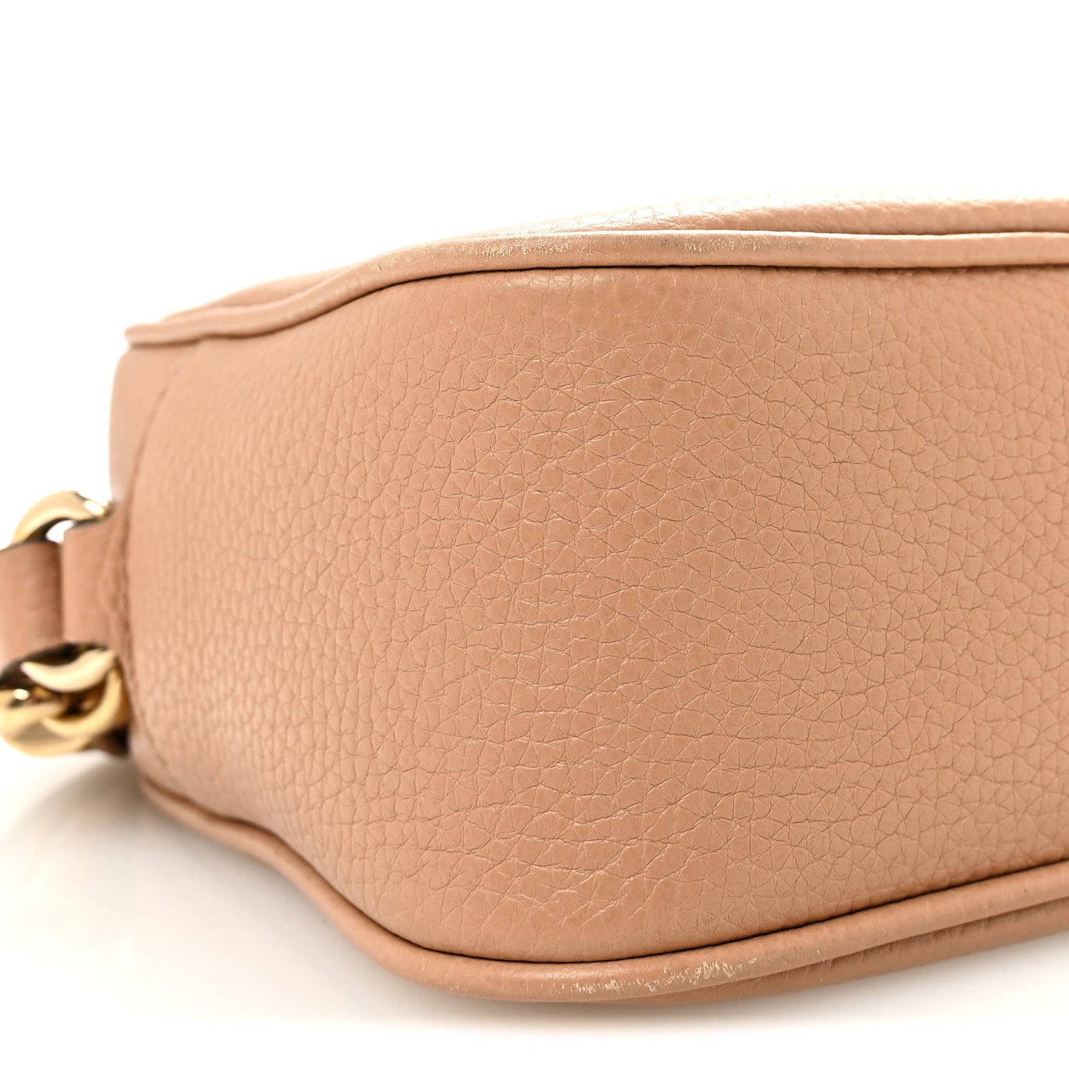 Gucci Pebbled Calfskin Small Soho Disco Bag Camelia 9 of 10