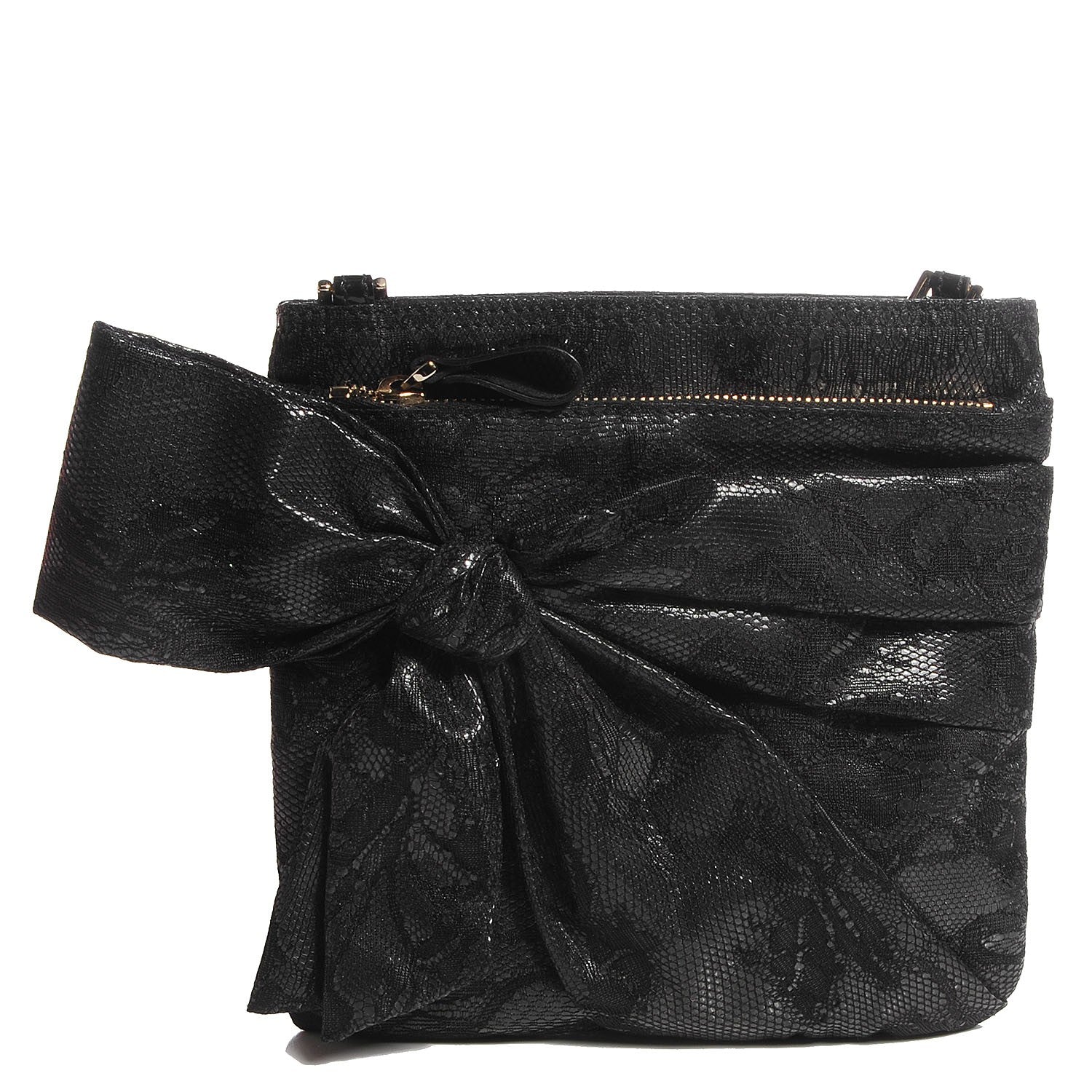 Valentino Garavani Lace Bow Crossbody Bag Black 1 of 7