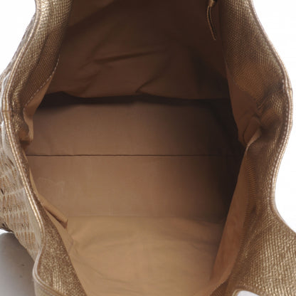 Bottega Veneta Woven Metallic Tote Gold 5 of 8