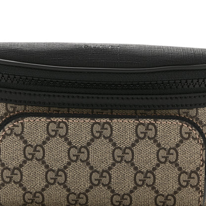 Gucci GG Supreme Monogram Belt Bag Black 8 of 10