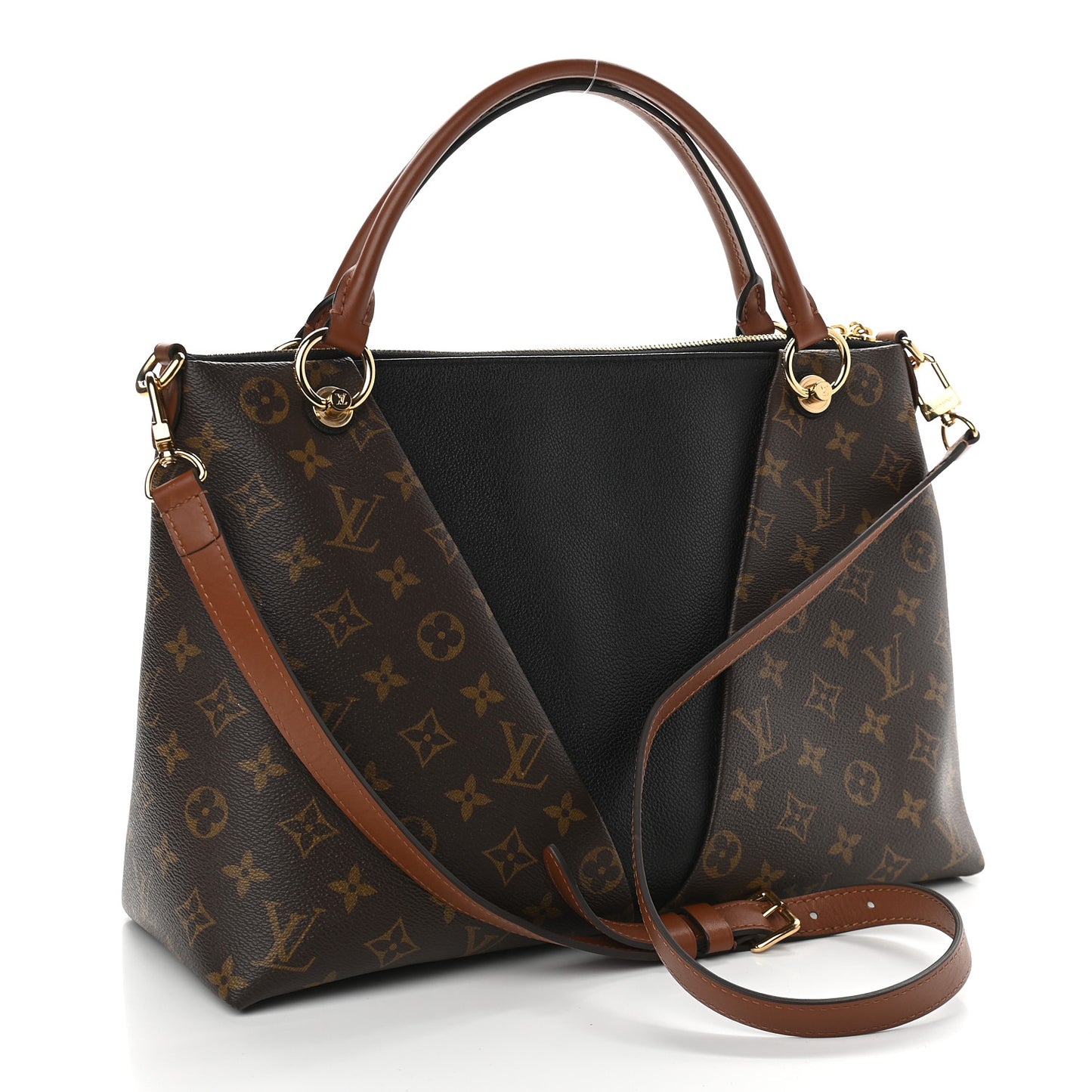 Monogram V Tote MM Black