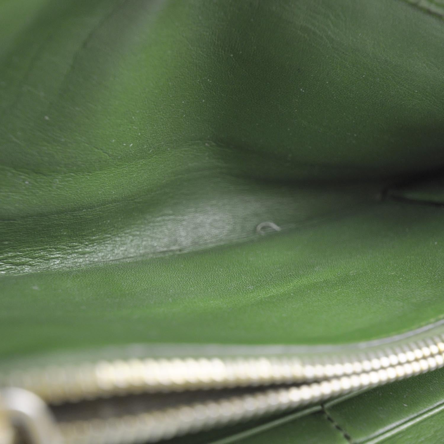 Prada Vernice Continental Wallet Green 6 of 8