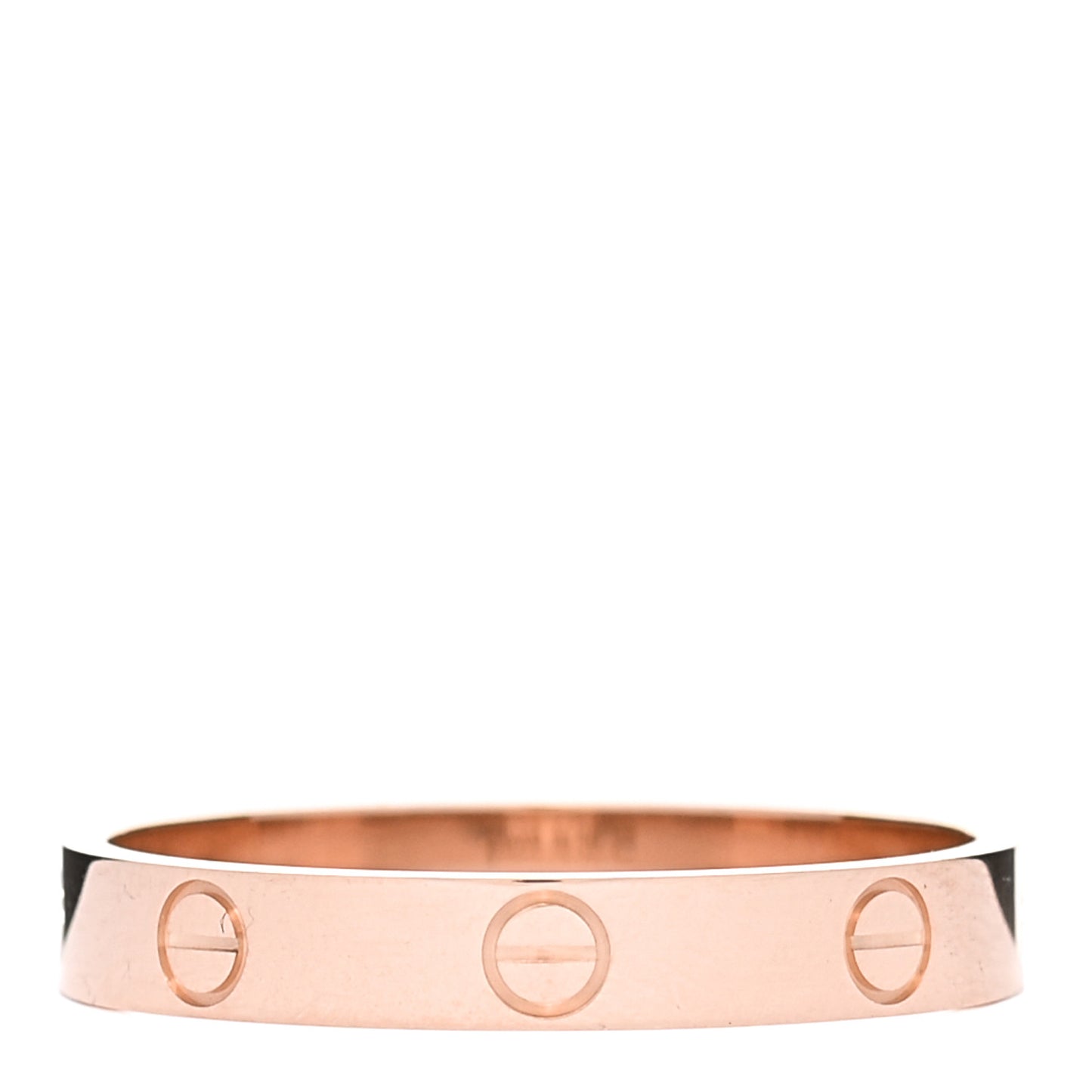 18K Pink Gold 3.5mm LOVE Wedding Band Ring 63 10.25