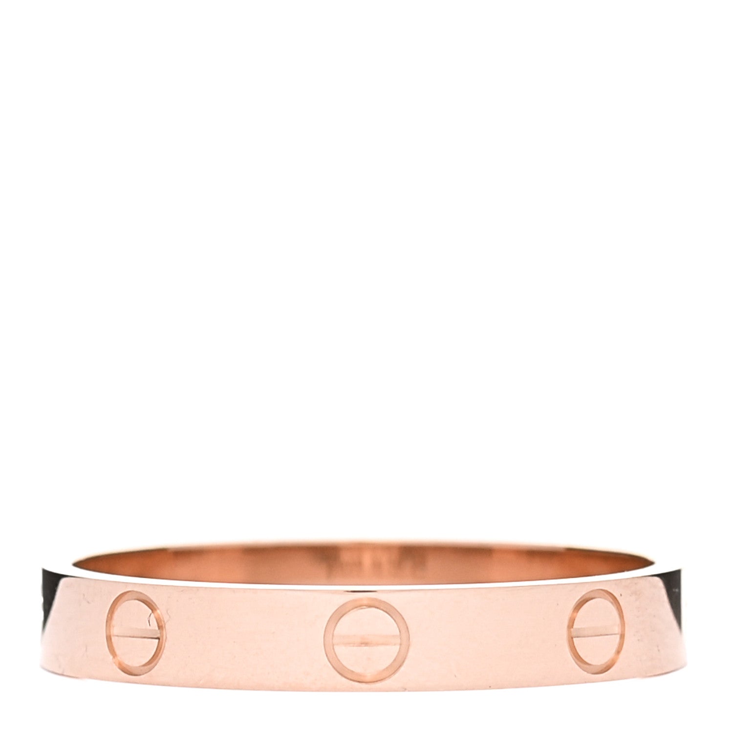 Cartier 18K Pink Gold 3.5mm LOVE Wedding Band Ring 63 10.25 3 of 5