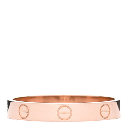 Cartier 18K Pink Gold 3.5mm LOVE Wedding Band Ring 63 10.25 3 of 5