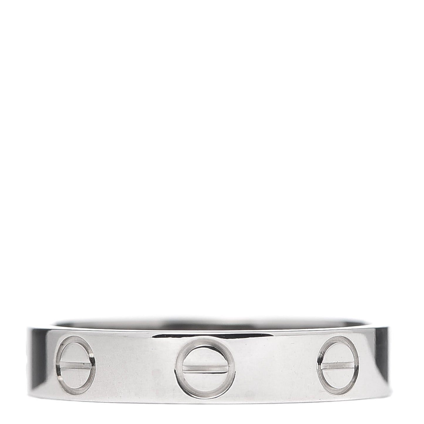 18K White Gold 3.5mm LOVE Wedding Band Ring 51 5.75