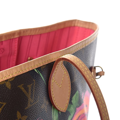 Louis Vuitton Monogram Roses Neverfull MM 11 of 15