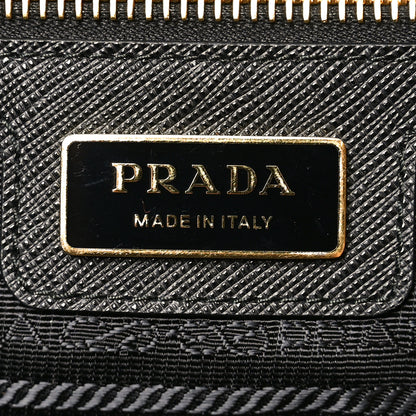 Prada Re-Nylon Saffiano Triangle Re-Edition 1978 Medium Tote Black 6 of 9