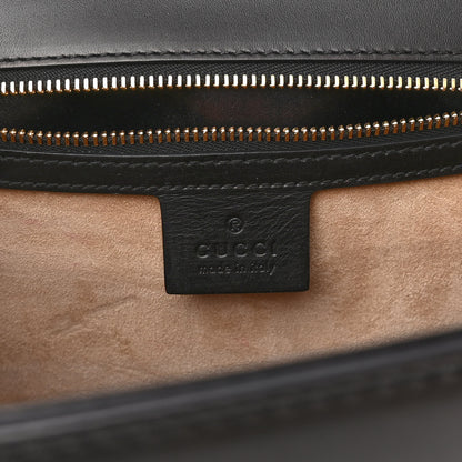 Gucci Calfskin Medium Sylvie Top Handle Bag Black 6 of 10