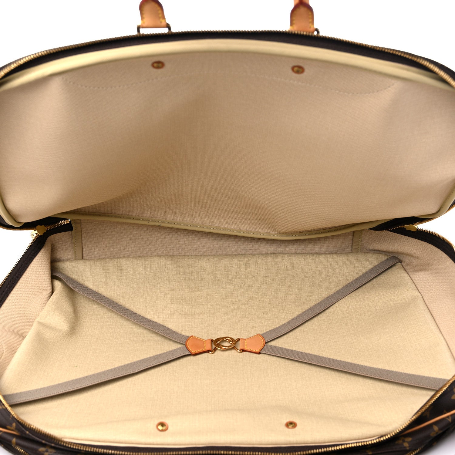Louis Vuitton Monogram Alize 2 Compartment Luggage Travel Bag 5 of 17