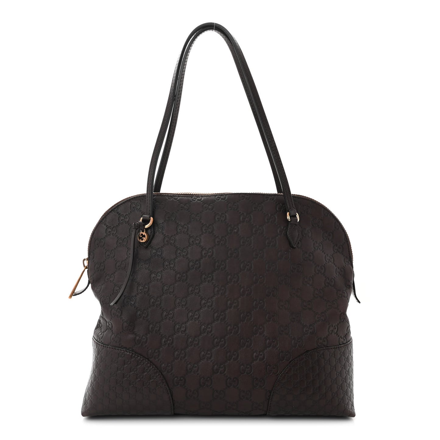 Guccissima Medium Bree Shoulder Bag Chocolate
