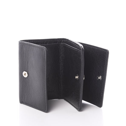Balenciaga Agneau Classic Silver Hardware Mini Wallet Black 5 of 6