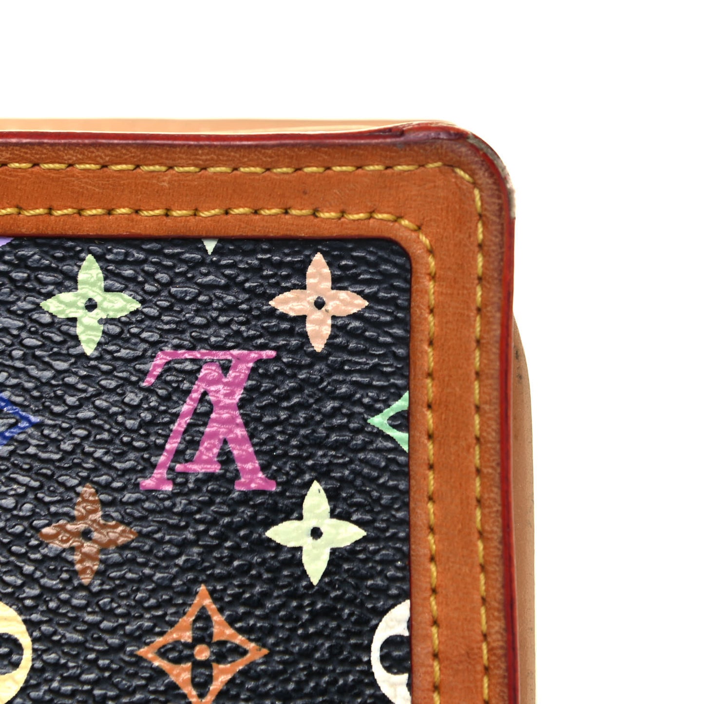 Monogram Multicolor French Purse Wallet Black