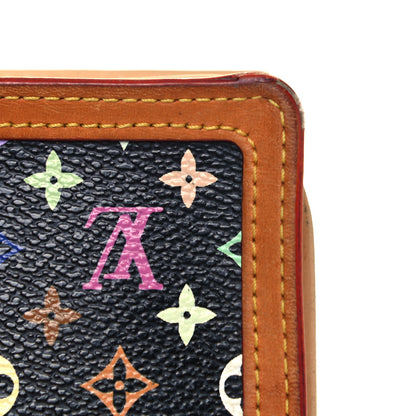 Louis Vuitton Monogram Multicolor French Purse Wallet Black 13 of 14