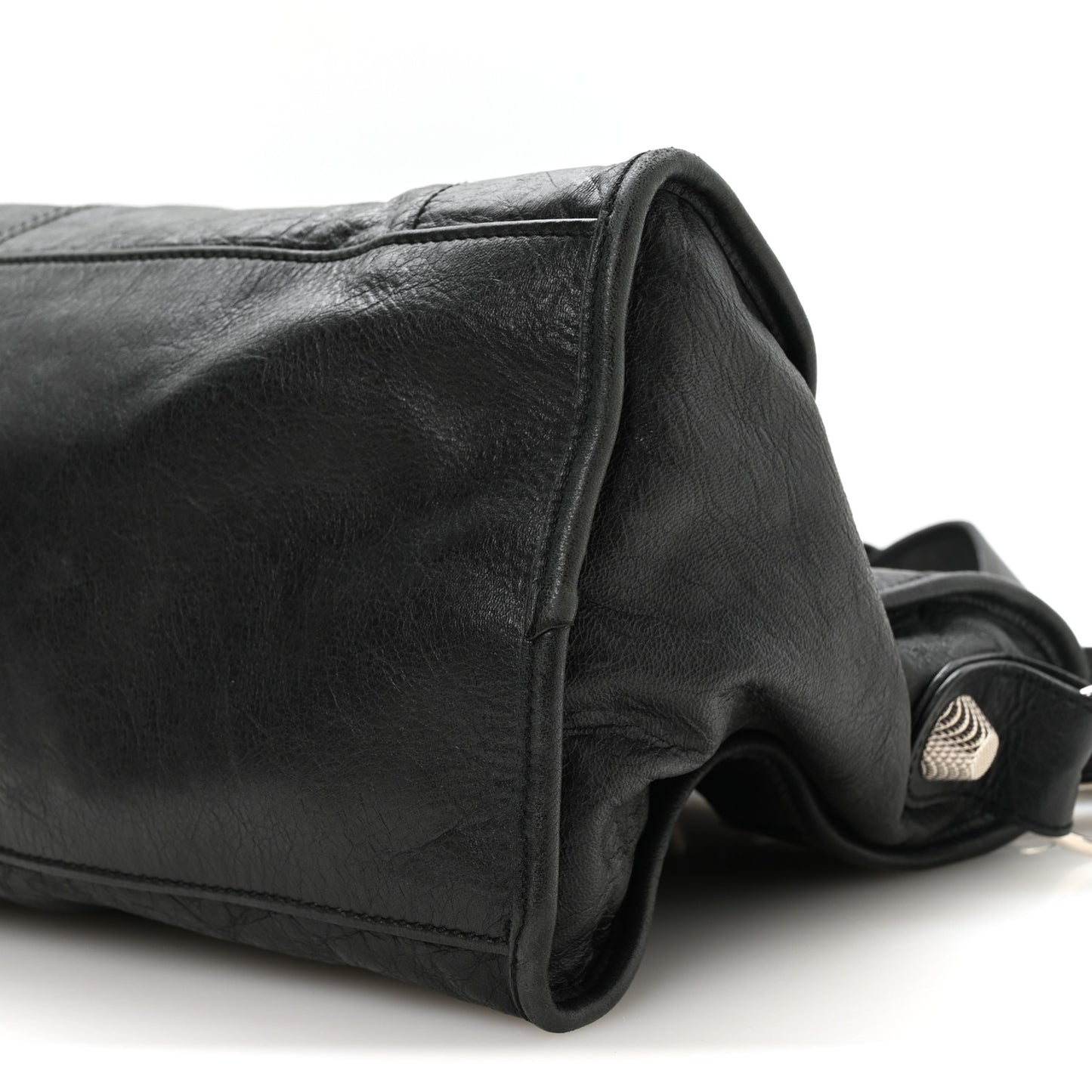 Agneau Giant 21 Silver Hardware Part Time Black
