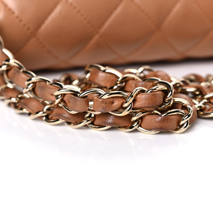 Chanel Lambskin Quilted Medium Double Flap Brown 44 of 46