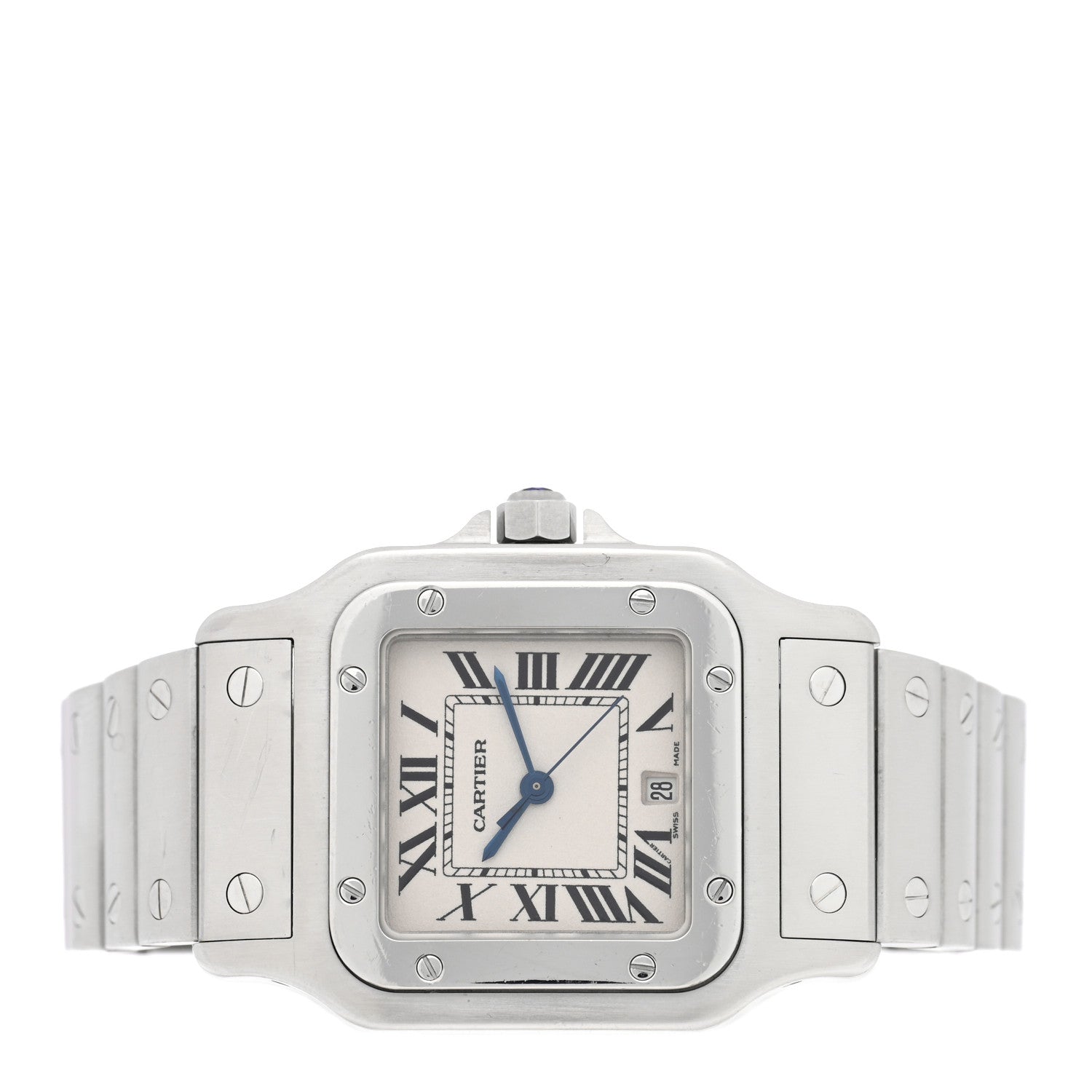 Cartier Stainless Steel 29mm Santos De Cartier Galbee Quartz Watch 2 of 4