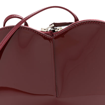 Alaia Patent Calfskin Le Coeur Bag Garnet Red 7 of 11