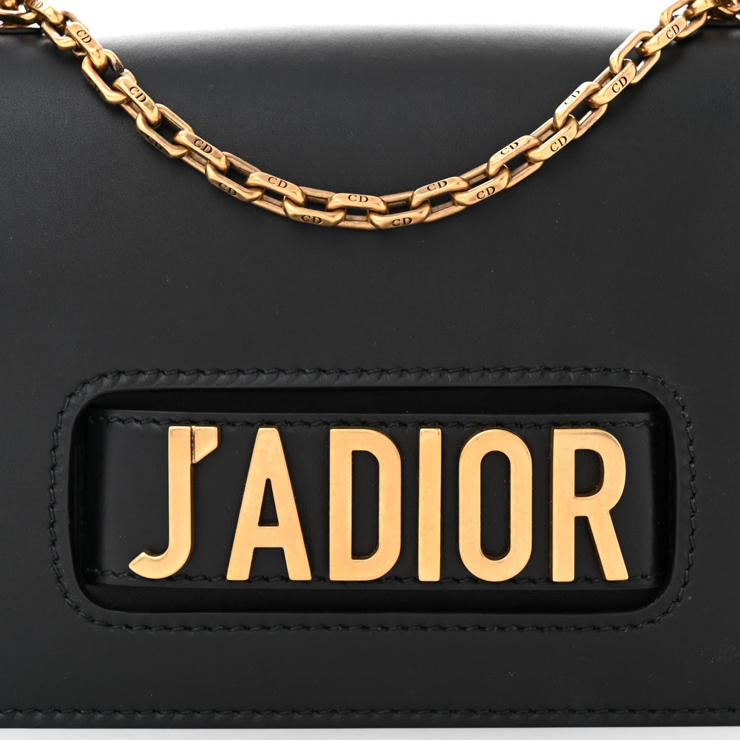 Christian Dior Calfskin J'Adior Chain Flap Bag Black 7 of 9
