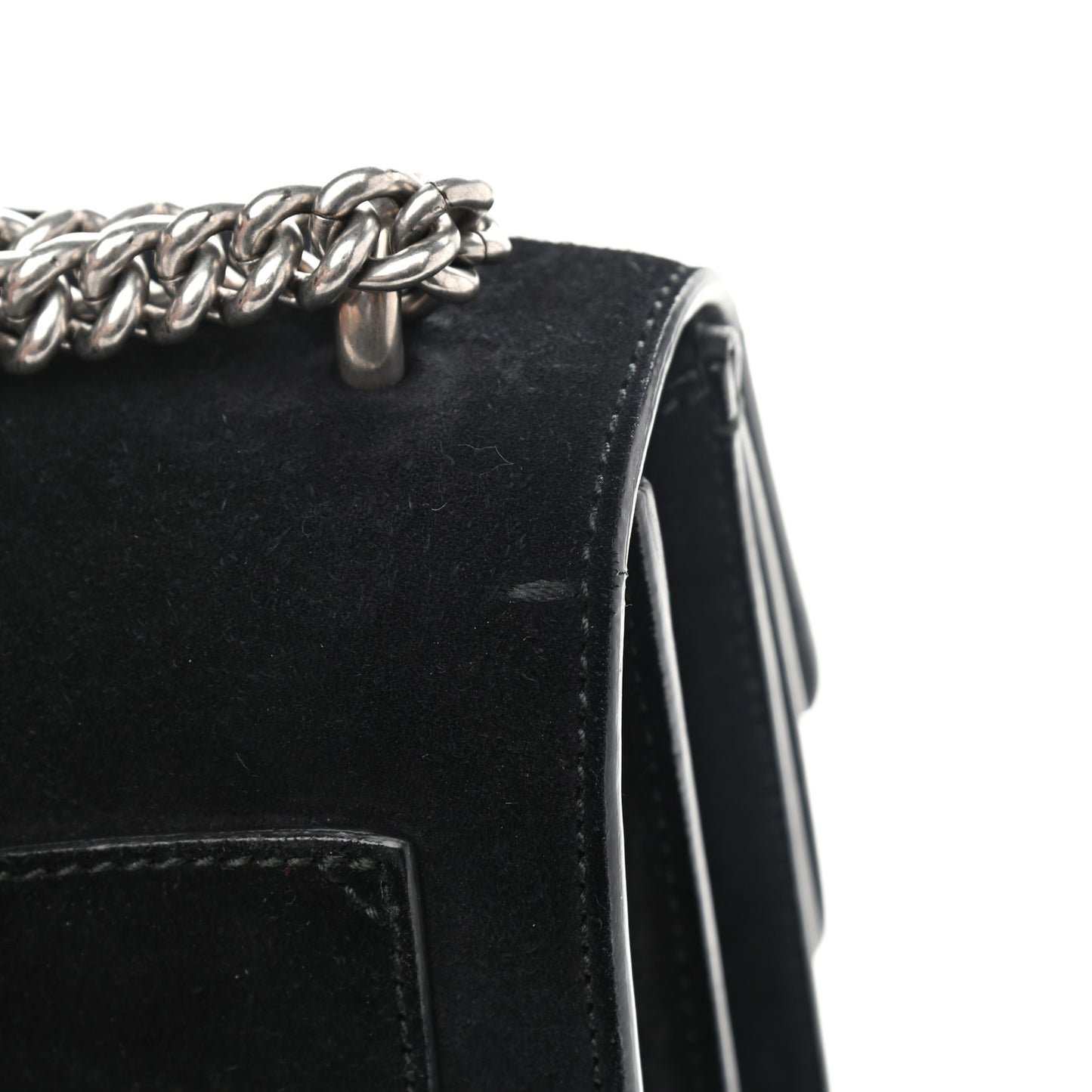Suede Medium Dionysus Shoulder Bag Black