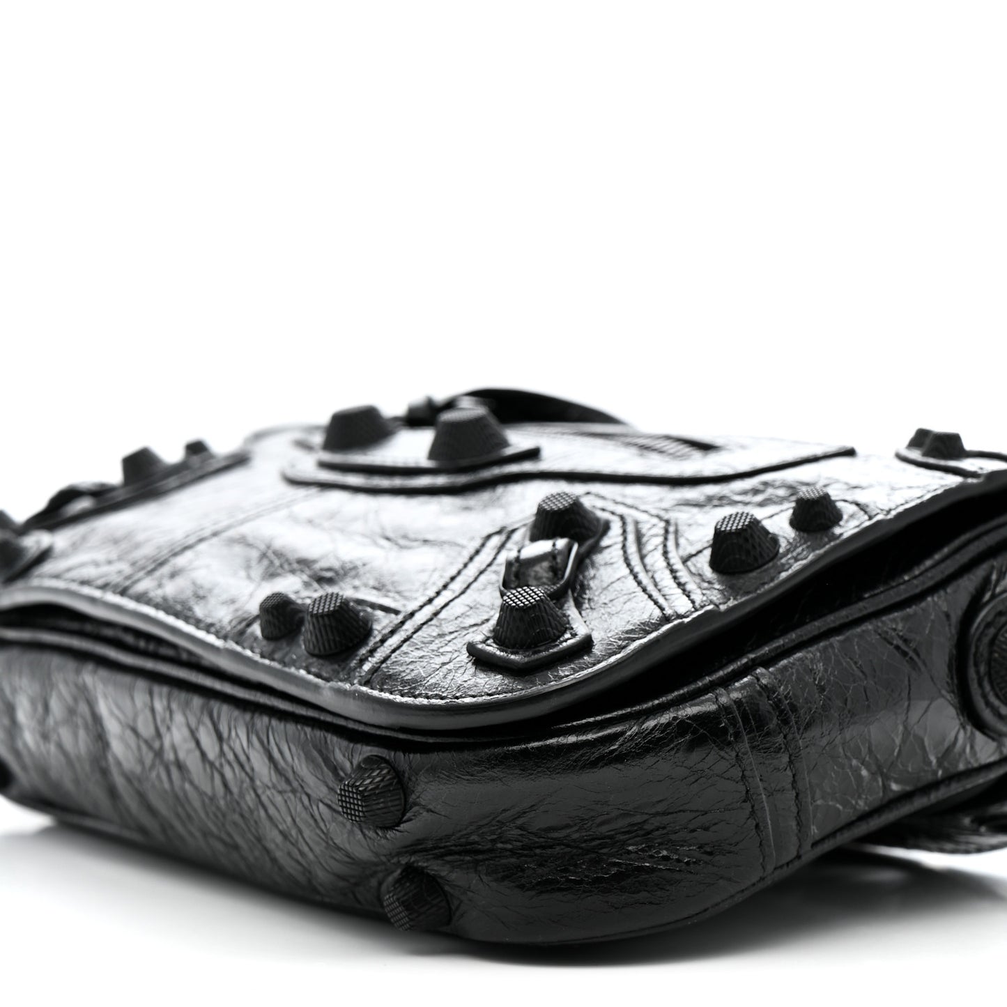 Agneau Arena XS Le Cagole Flap Bag Black