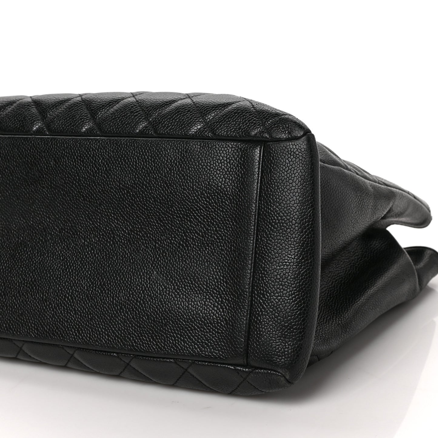 Caviar Quilted Grand Shopping Tote GST Black