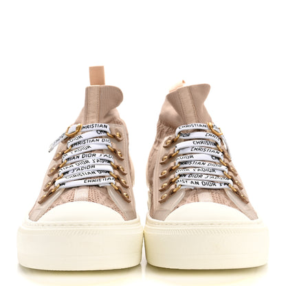 Christian Dior Technical Mesh Cannage Womens Walk'n Dior High Top Sneakers 40.5 Nude 3 of 10