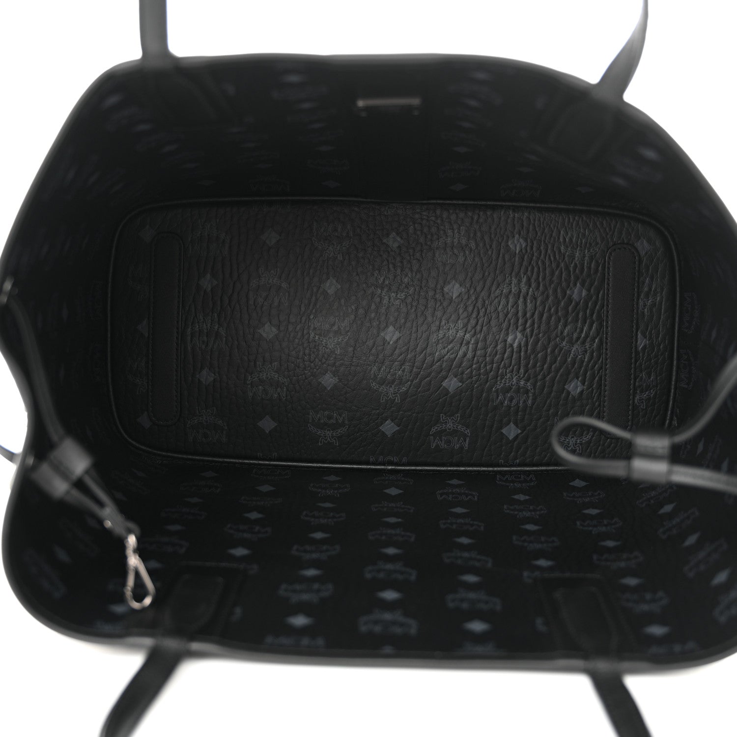 MCM Visetos Medium Liz Reversible Shopper Tote Black 11 of 18