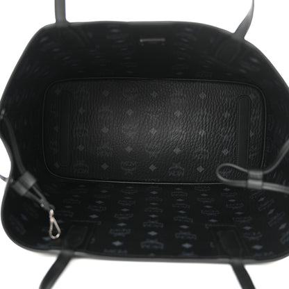 MCM Visetos Medium Liz Reversible Shopper Tote Black 11 of 18