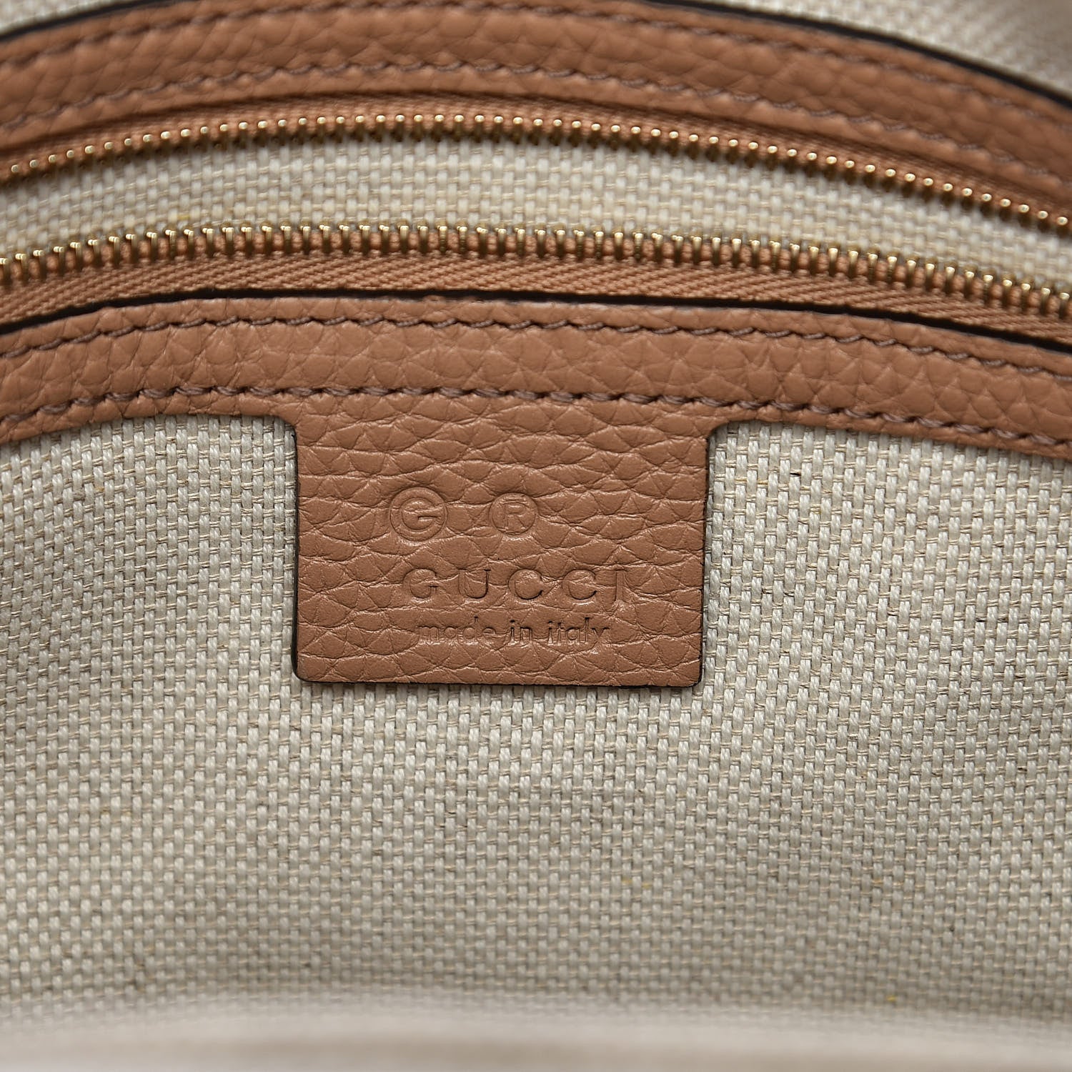 Gucci Pebbled Calfskin Large Soho Hobo Camelia 6 of 10