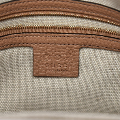 Gucci Pebbled Calfskin Large Soho Hobo Camelia 6 of 10