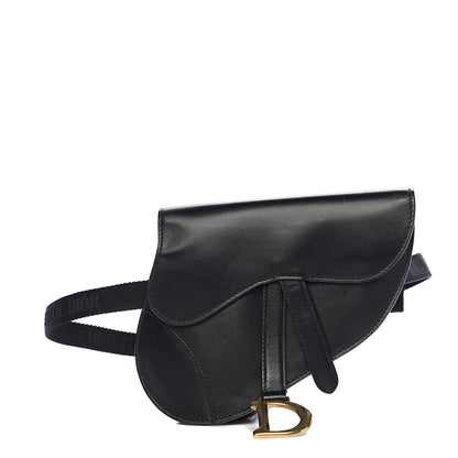 Christian Dior Calfskin Saddle Belt Bag Black 1 of 9