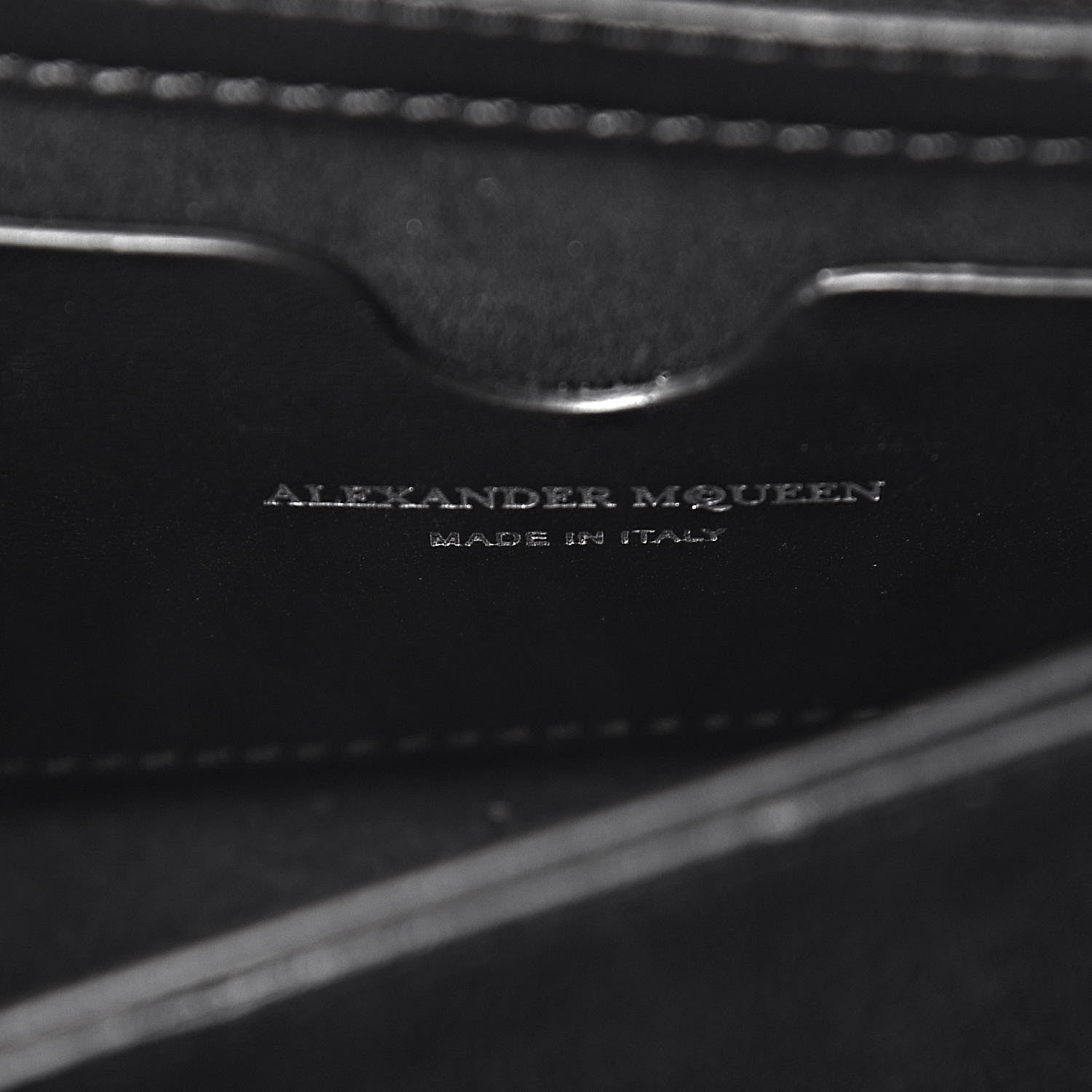 Alexander McQueen Lambskin Quilted Knuckle Shoulder Bag Black 6 of 16