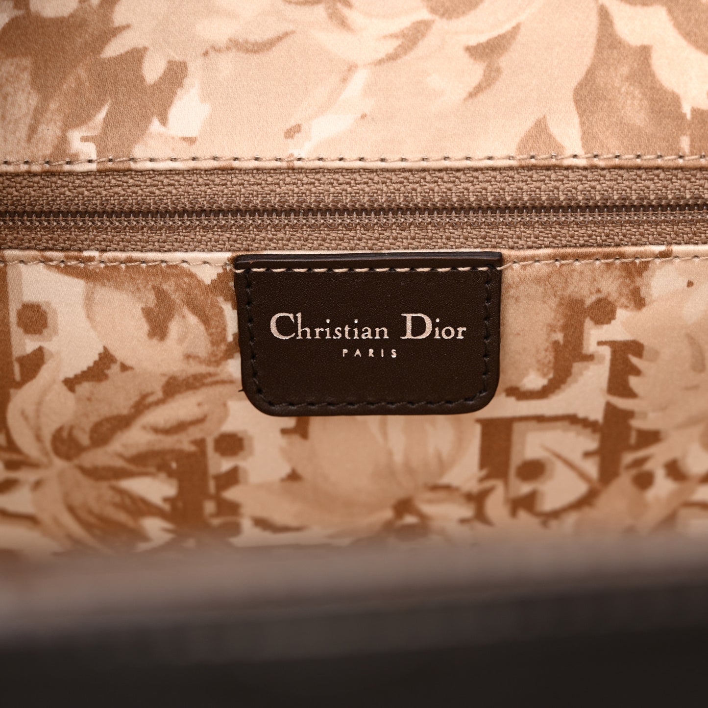 Calfskin Frame Satchel Brown