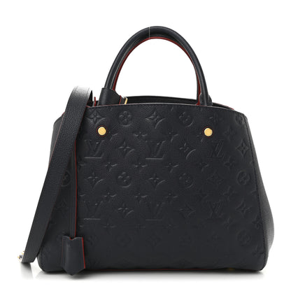 Louis Vuitton Empreinte Montaigne MM Marine Rouge 1 of 9